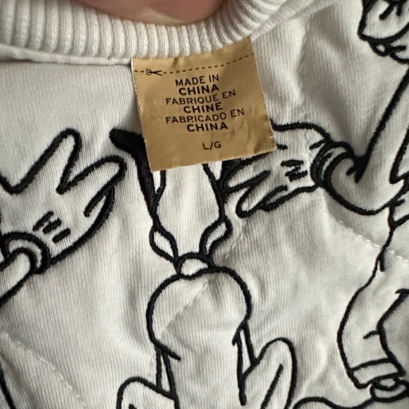 Levi's White Quilted Disney Crewneck - Picture 3 of 4